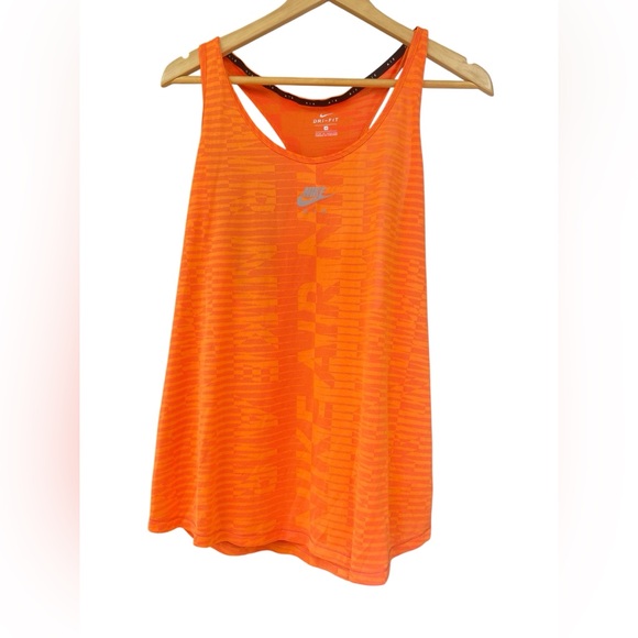 Nike Women's Size 1X Bright Orange Tank Top performance Racerback - Picture 1 of 10